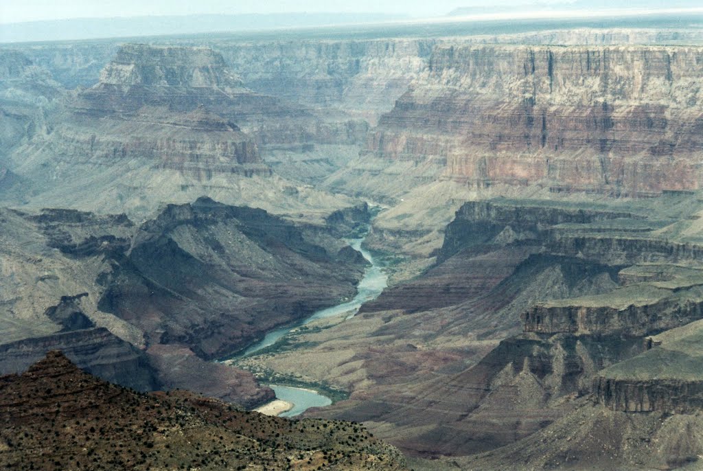 Colorado River Running Through the Grand Canyon as Seen from East Rim by Joseph Hollick