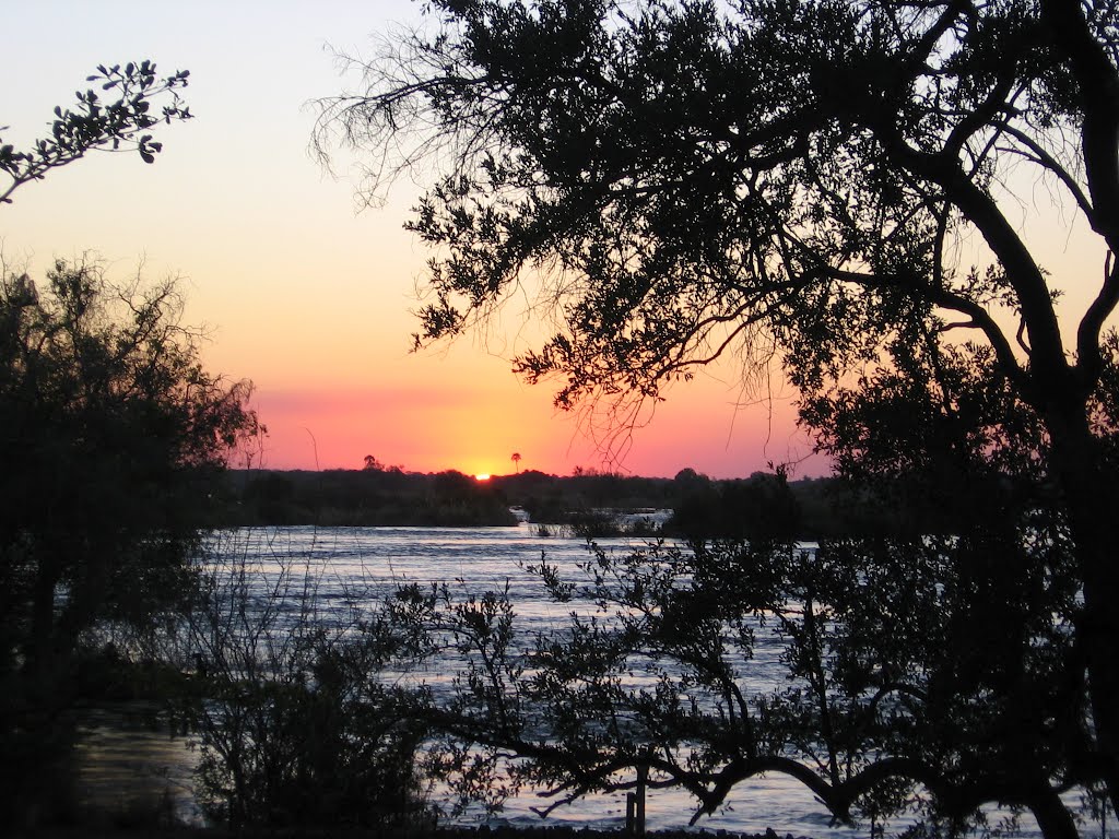 Sundown near Victoria Falls by Michael D