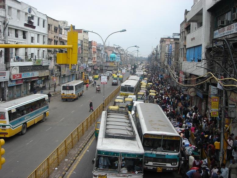 Traffic in Old Delhi by patrique3000