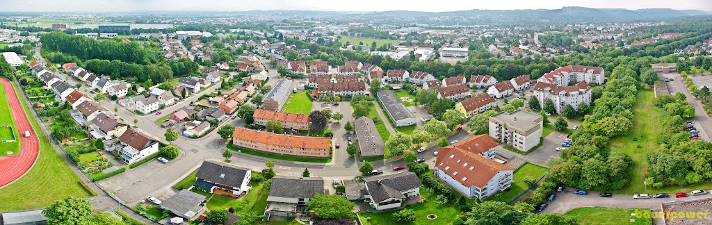 Panorama über Bruchsal-West by bauerpower