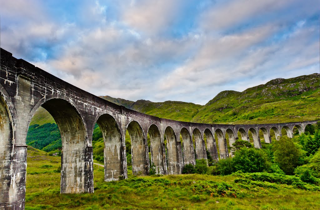 Viaduct in Glenfinnan, Scotland by Aga Put