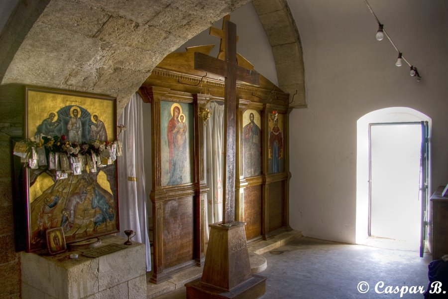 Inside the chapel (Giouhtas, 2007) by Caspar Bichsel