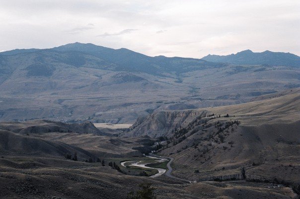 View from hill at Mammoth Campground by Steve R Smith