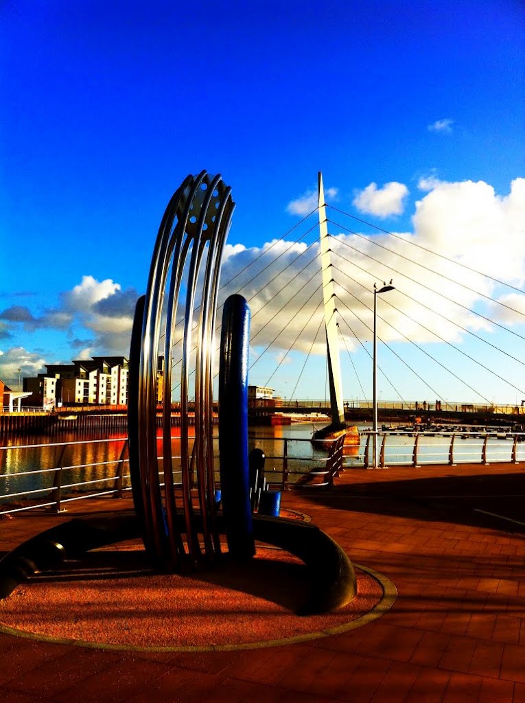 Swansea in "full colour" 3 - River Tawe and SA1 by ed morris