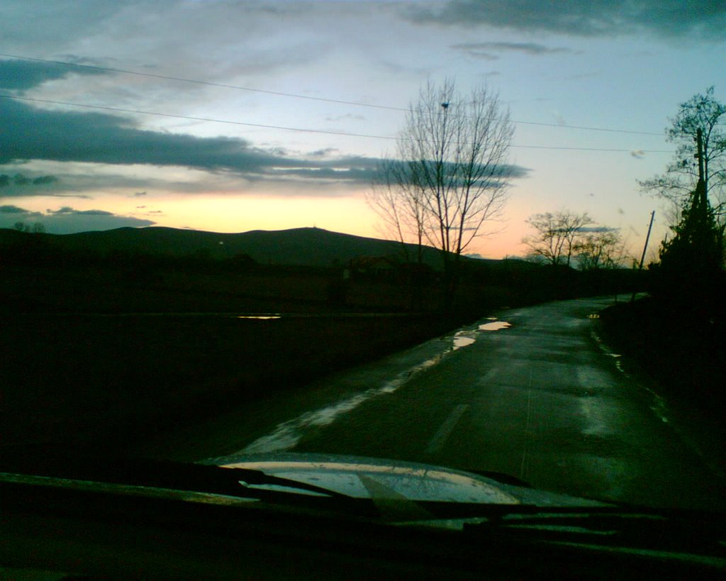 Sunset near Pristina by Peter VG Kristiansen