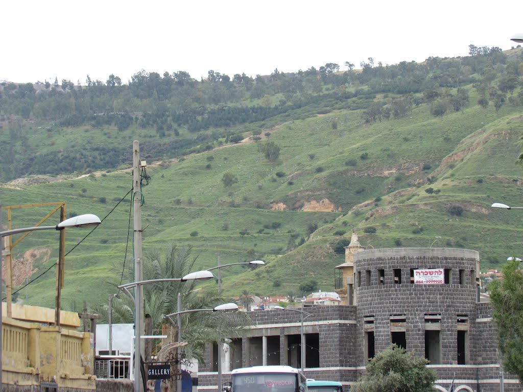 Green hills sorrunding Tiberias by Mati Ostrovsky