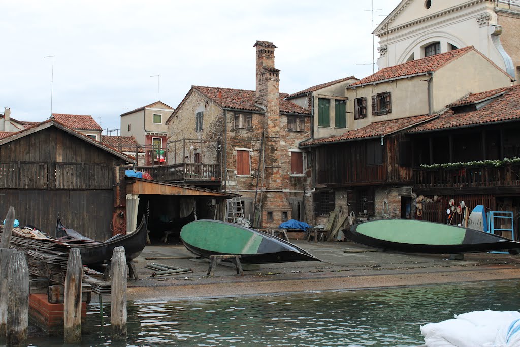 Gondola Repair Shop!! by Frank Macpherson