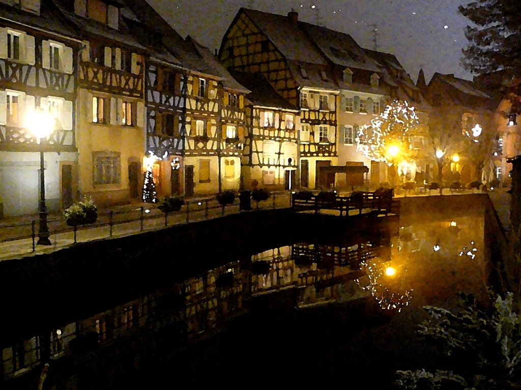 Colmar Alsace by night by JyGeLLs v