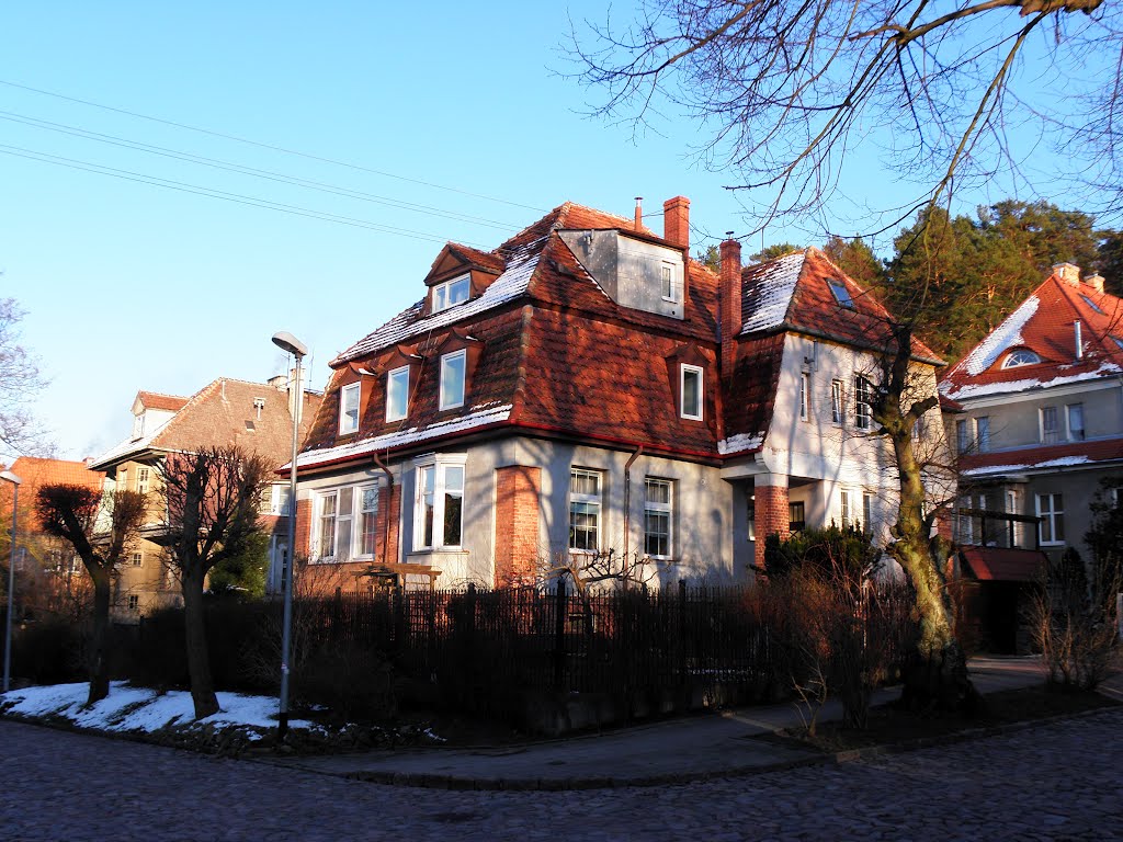 On the streecorner in the Old Oliwa - a charming place backing onto the hills but unfortunatelly not well maintained and taken care of. by Borys Godunow