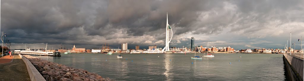 Portsmouth Waterfront Pano by LiamTaylorPhotograph…