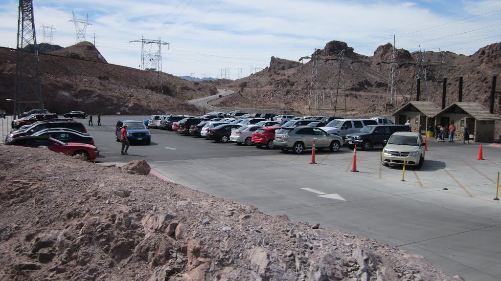 Hoover Dam Bypass parking lot by norcaldad1