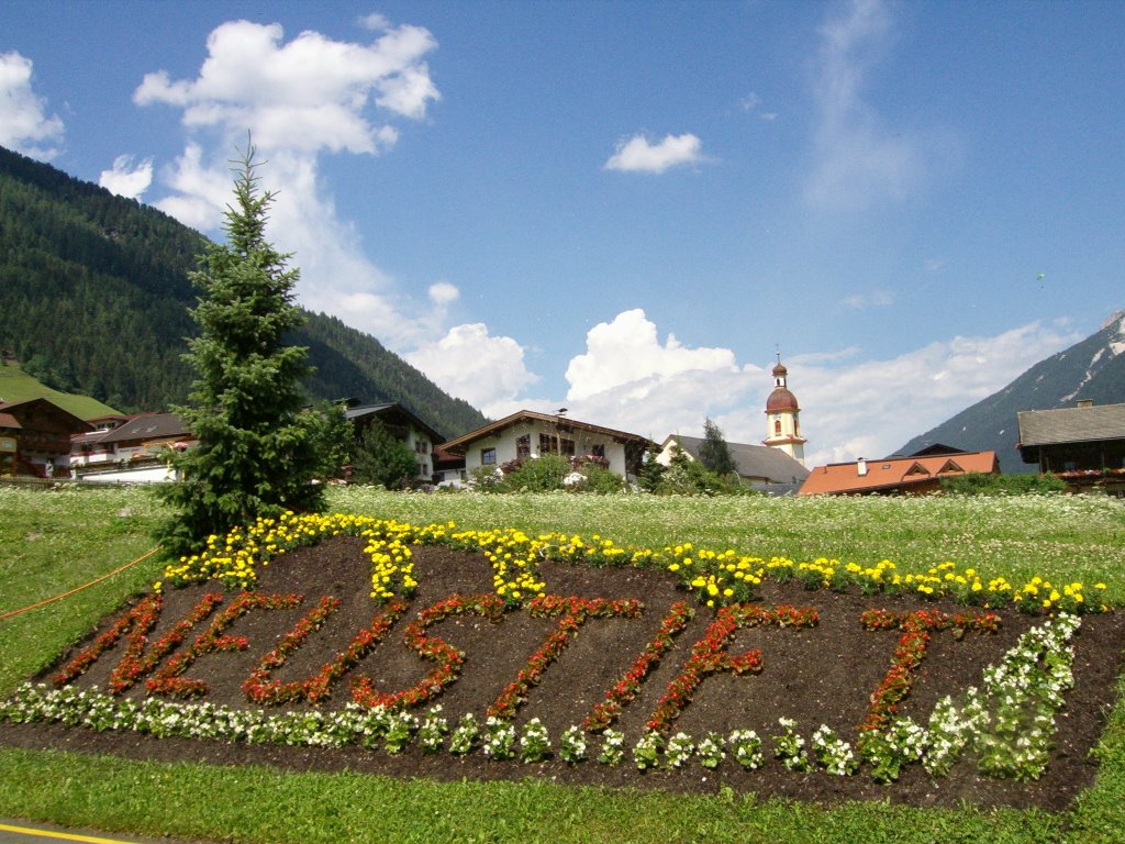 Neustift flower bed sign by wendyemlyn