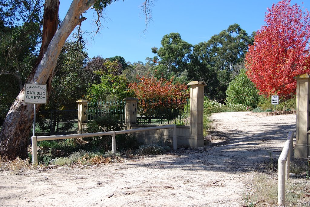 Entry to Catholic cemetery by Phaedrus Fleurieu