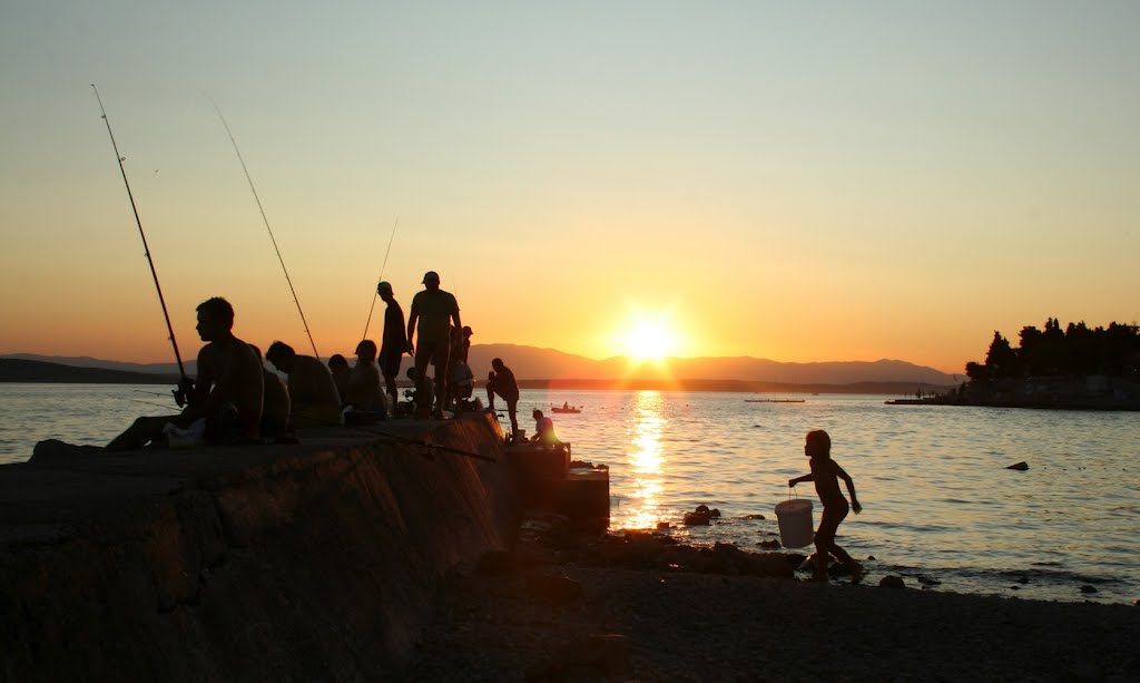 Sonnenuntergang Crikvenica by Hubert Jenewein