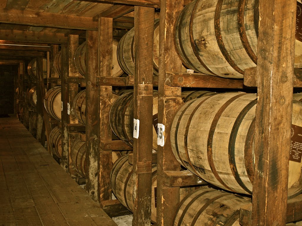 Inside barrel house at Maker's Mark by Thorsten Wiethoff