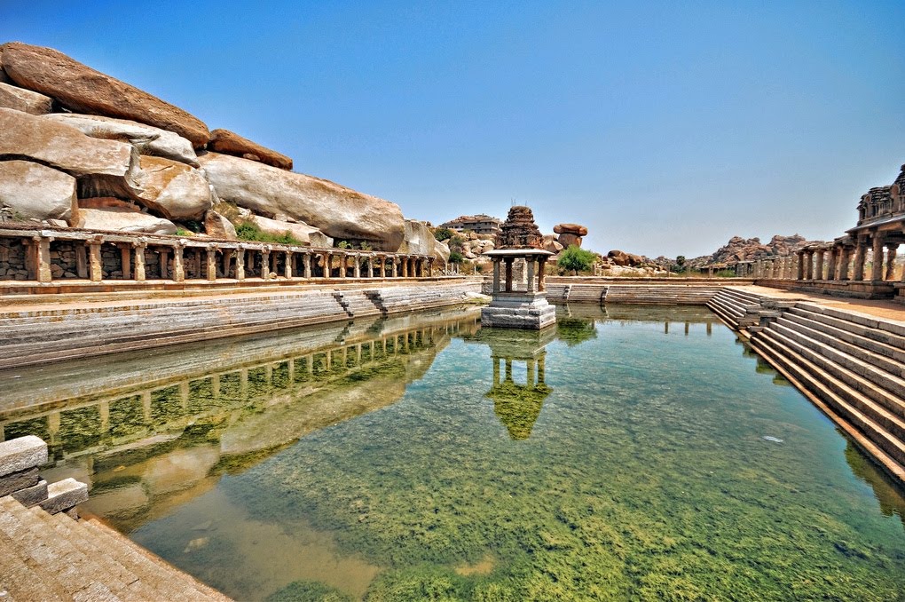 Shri Krishna Temple Pushkarani, Hampi, Karnataka by Mukul Banerjee