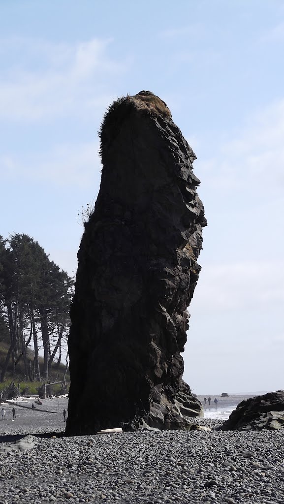 Rock Structure Ruby Beach WA by rdulaneyjr