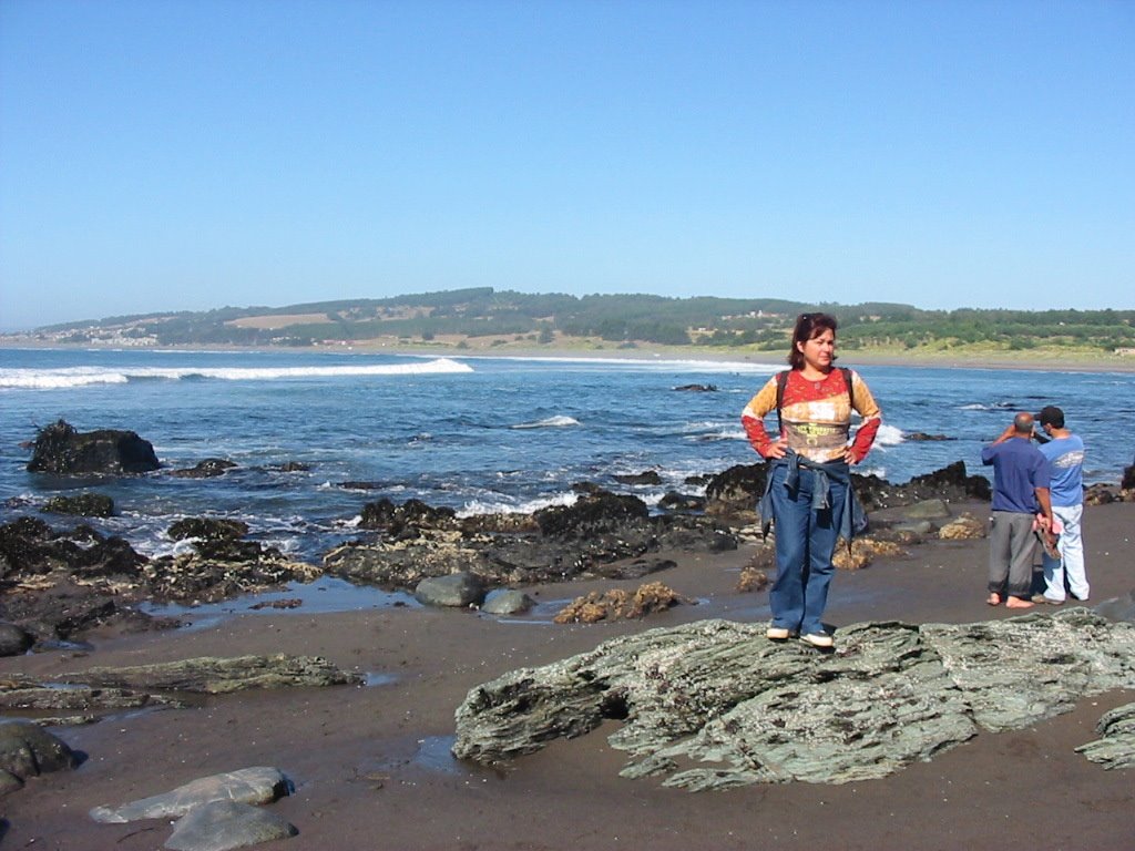 Rocas y mar by Santos Fernández