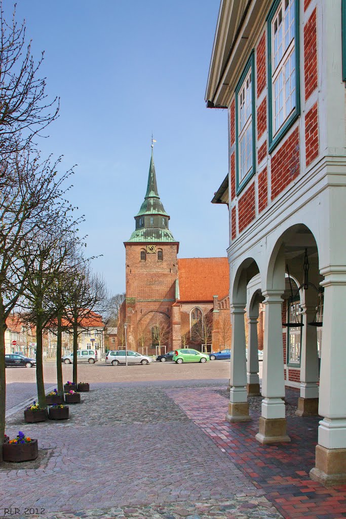 Boizenburg, Blick vom Rathaus zur Kirche by Mecklenburg pro Pano…