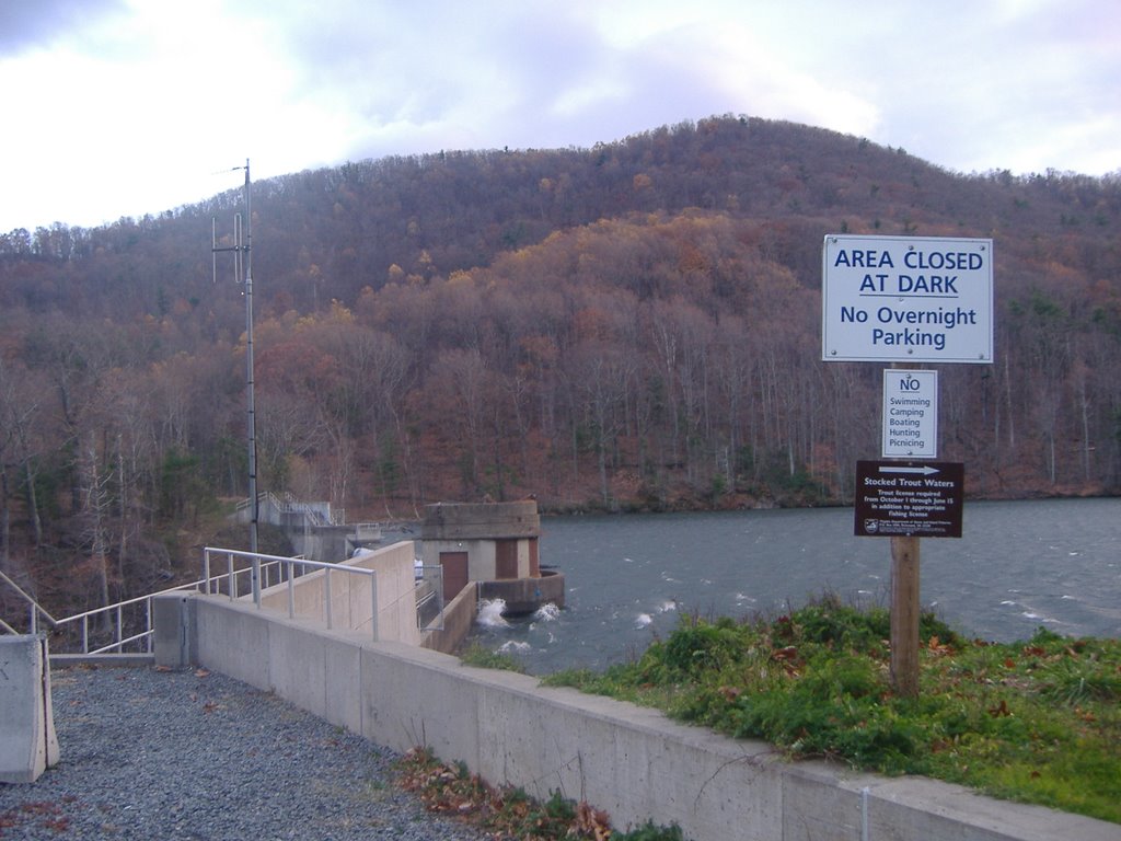 The dam at the Charlottesville (Sugar Hollow) Reservoir by Idawriter