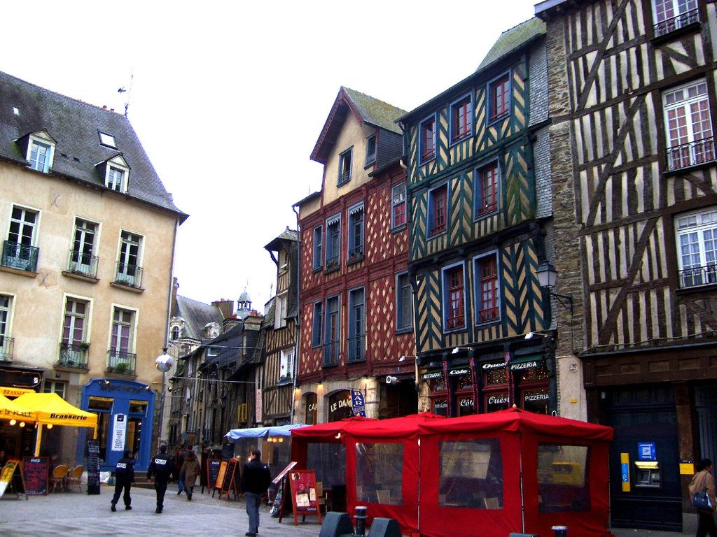 Place Saint-Anne - Rue Pont aux Foulons -- Plaza Santa Ana - Calle Puente de los Batanes by L'Anarchiste