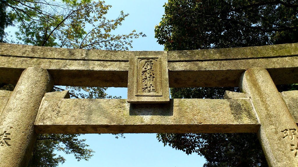 筑紫野市 古賀 - 扇祇神社 鳥居 2012.4 (Chikushino city, Koga) by Pot-8-Os