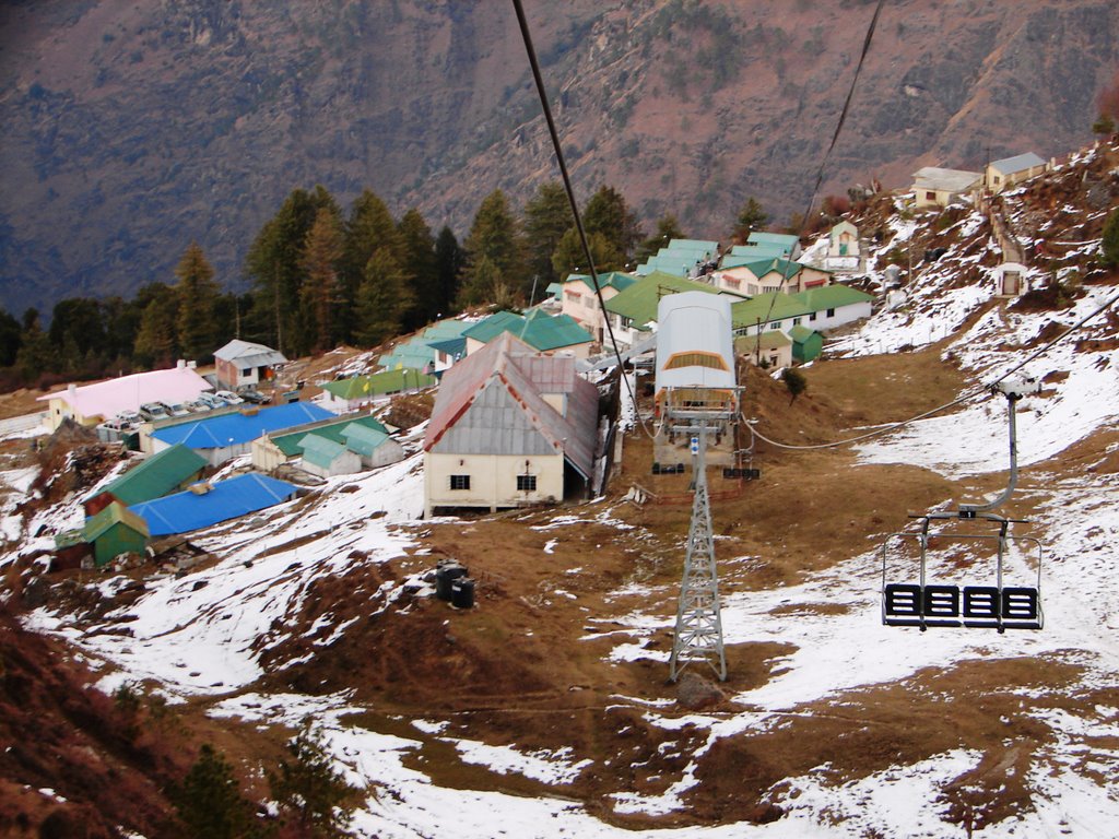 GMVN Guest House - from Auli Cliff Top by ANINDYA PAL