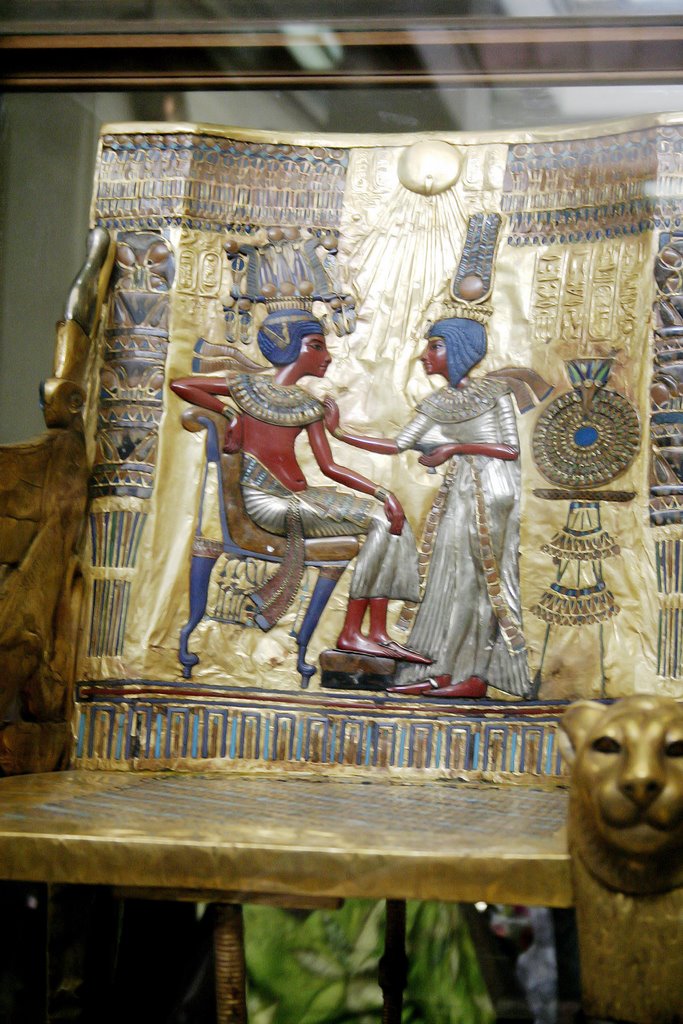 Cairo - Museum -Tutankhamun's throne by Cottius