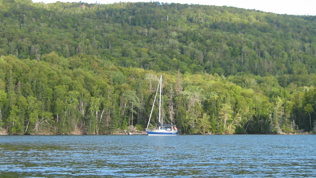 Salazar in Otter Harbour, Great Bras d'Or, Cape Breton Island, NS. by Ken Heaton