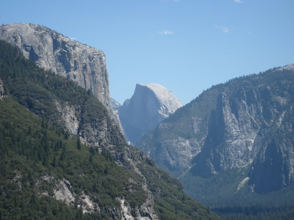 El Cap and Half Dome by McSky