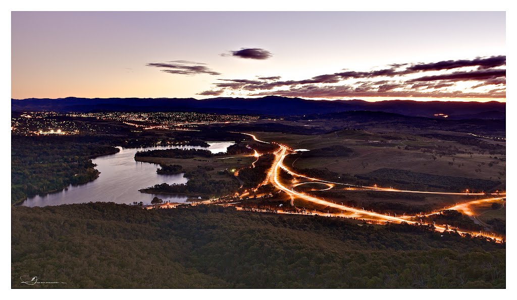 View from Telstra Tower at Sunset by Michael Domaradzki