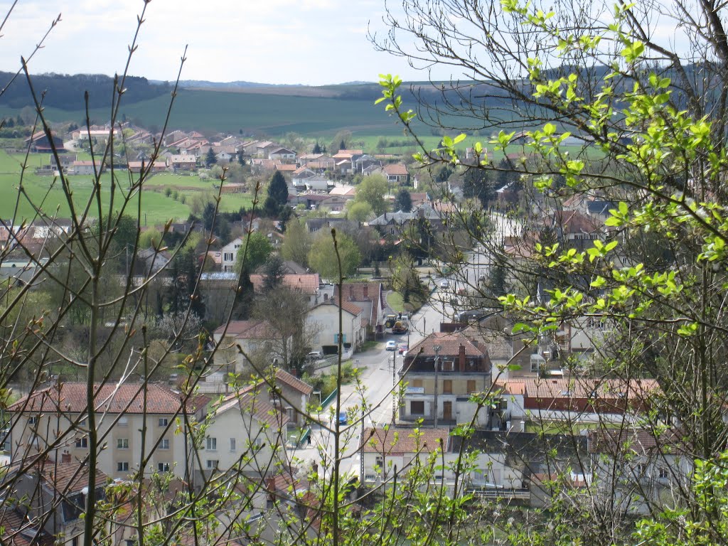 Dun-Haut : vue sur Doulcon, Dun-sur-Meuse, Meuse, Lorraine, France by TitTornade