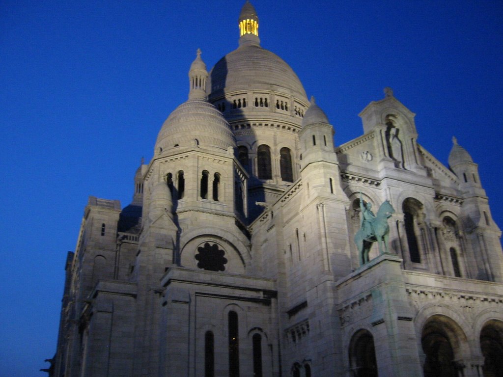 Paris, Sacré Coeur by Night by Wim de Vries