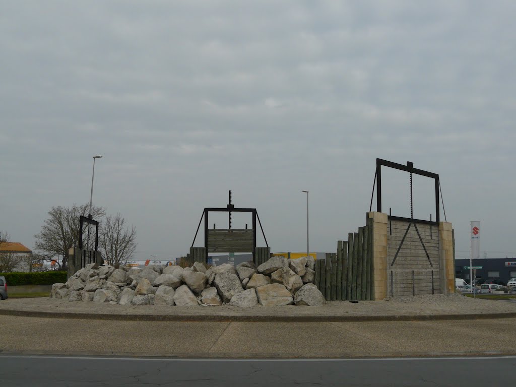 Tonnay-Charente, décor d'écluses sur un rond-point by tofil44