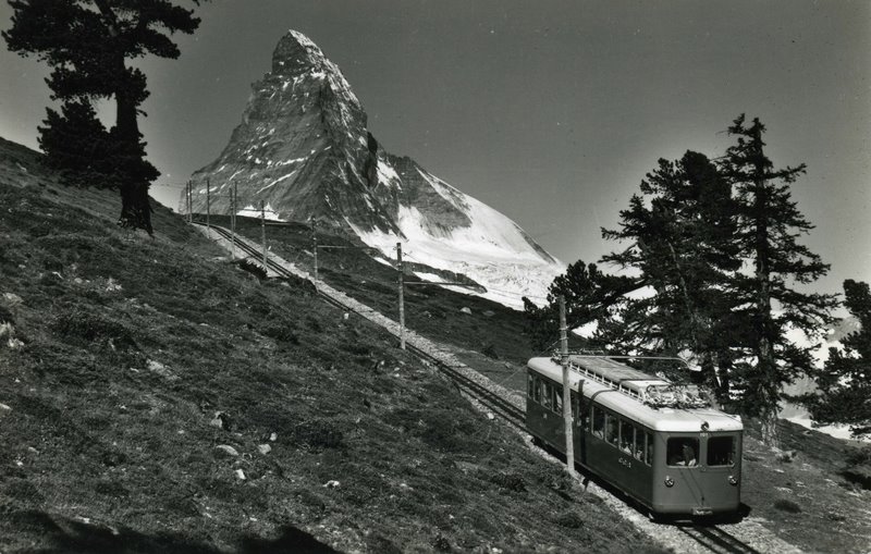 Zermatt - Salita al Gornergrat Kulm 3136 m - sullo sfondo il Mte Cervino 16.09.1959 by ▬  Mauro Antonini ▬