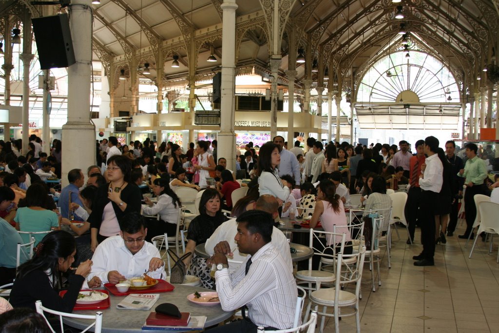 Lau Pa Sat market Singapore by Paul Strasser