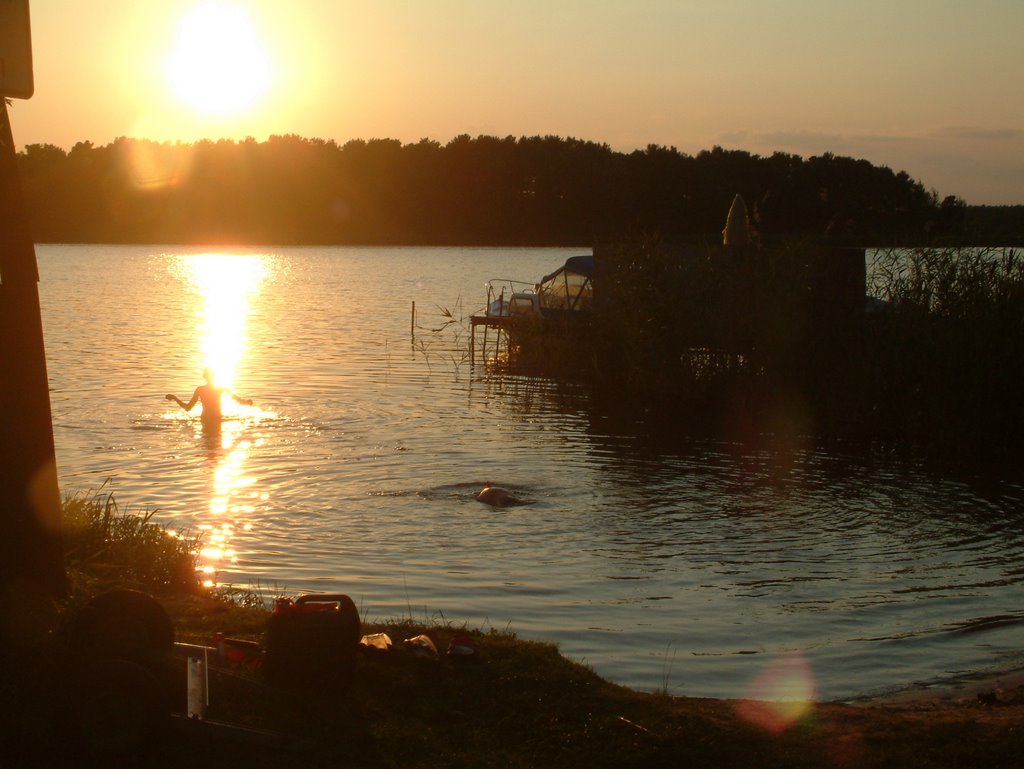 Sunset at Lake Neuendorf (1) by Johannes Philipp