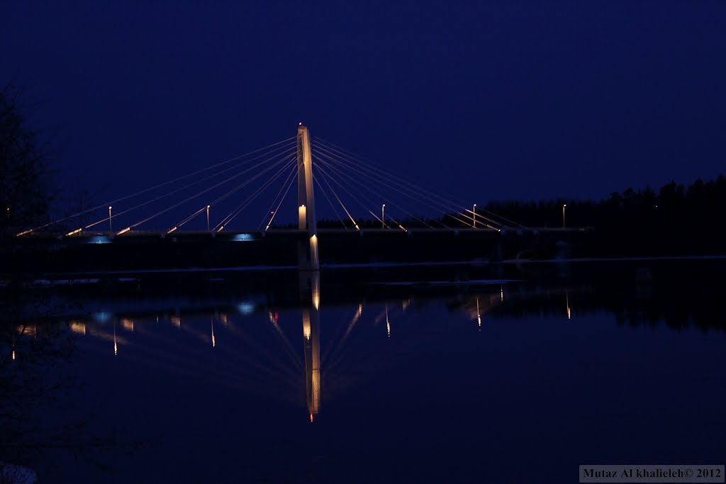 Kolbäcksbron at night II by Mutaz Khalieleh