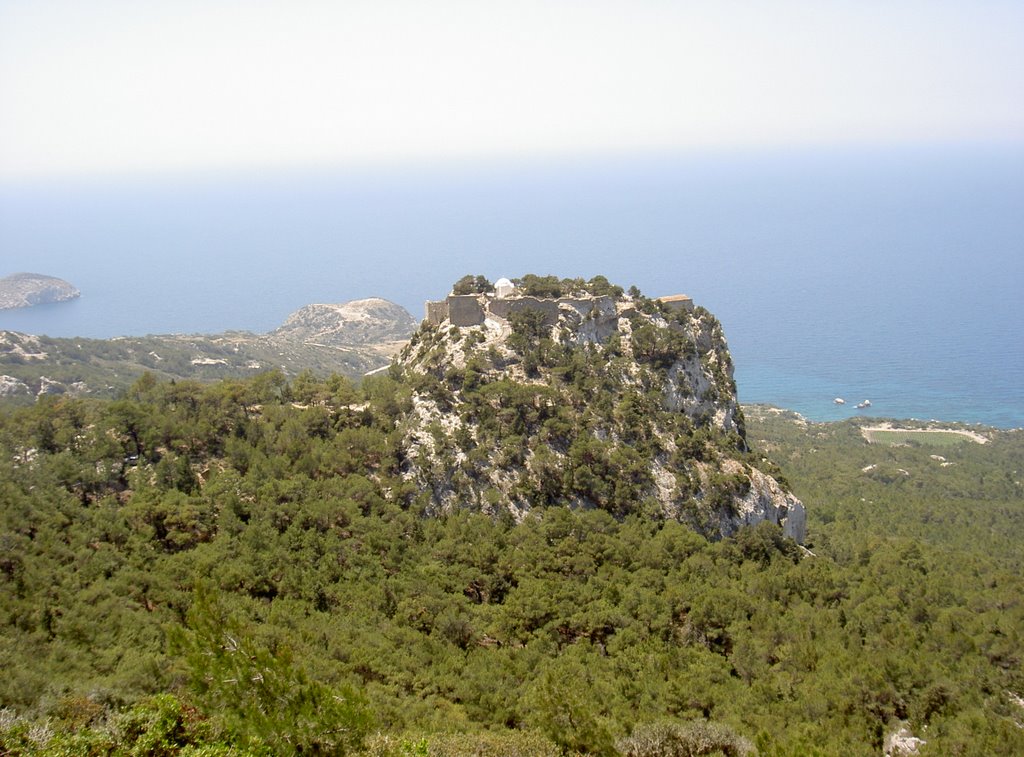 Monolithos veiw from main road by binabout