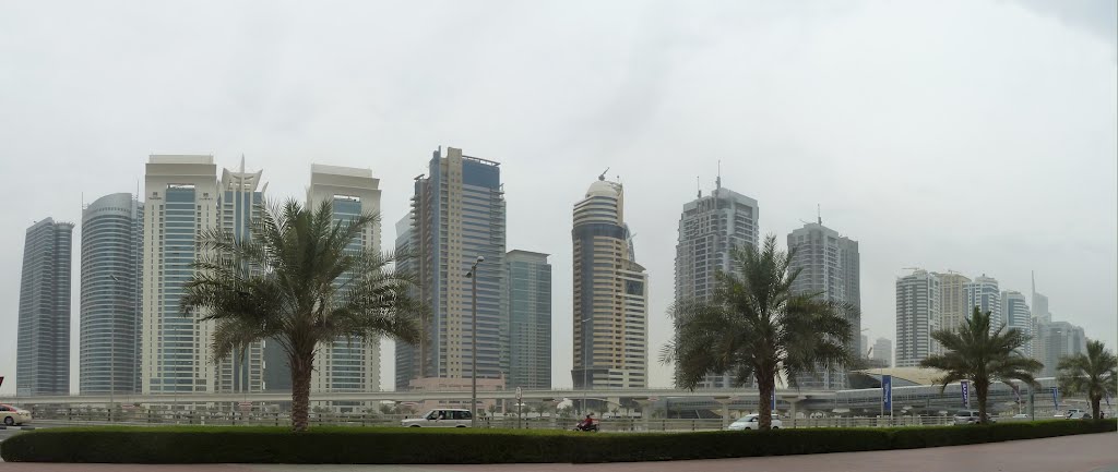 Sheikh Zayed Road (Lake Towers from the Dubai Marina) by Martin Beitz