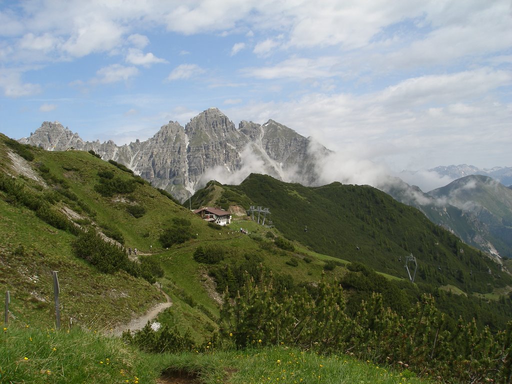 Schlick - looking back to the alm by wendyemlyn