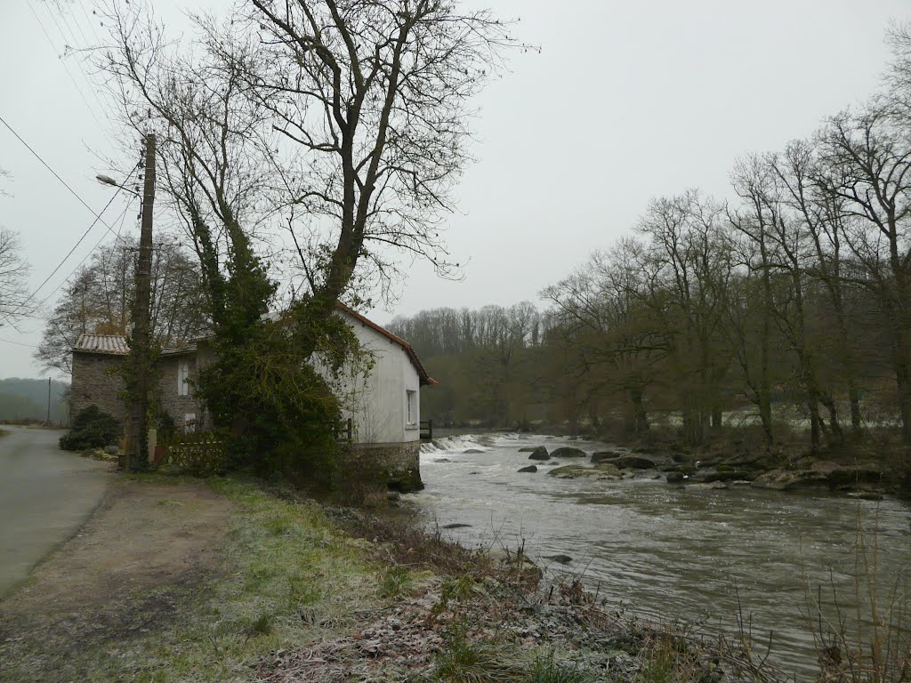 Saint-Laurent-sur-Sèvre, chaussée et ancien moulin Bodet by tofil44