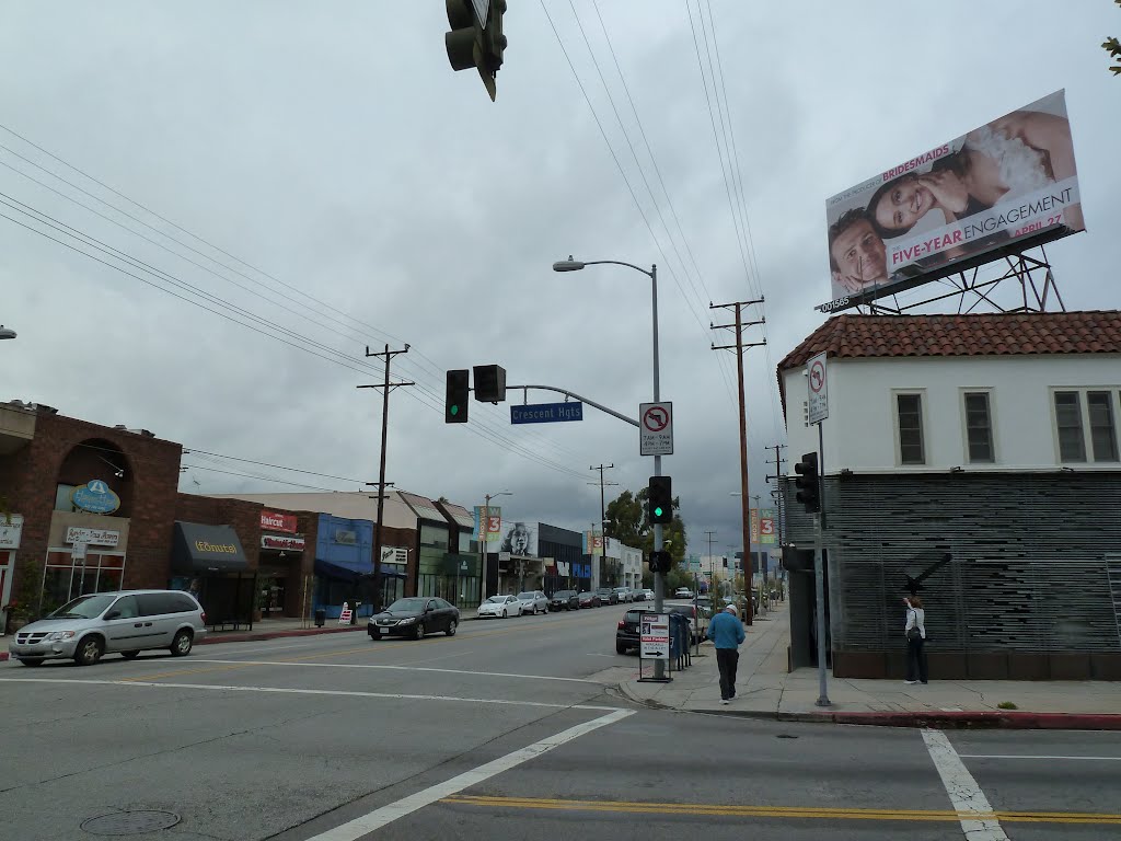 Los Angeles, CA: View W, Third Street, S Crescent Heights Blvd, 2012 by tceng