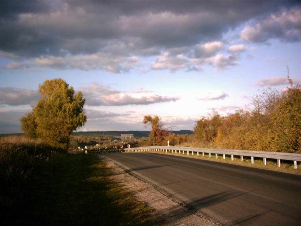 Blick auf Schiffshebewerk Niederfinow by Winfried Neupert