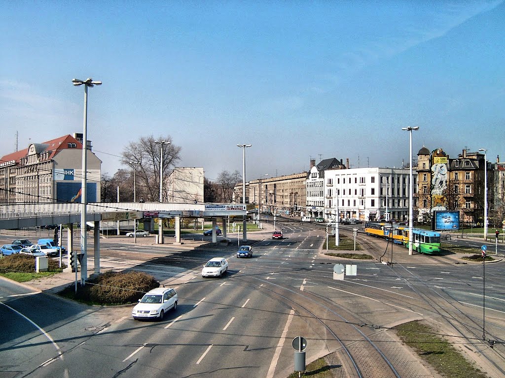 Blick zum Ranstädter Steinweg 2004 by Karl-Hans Vollrath