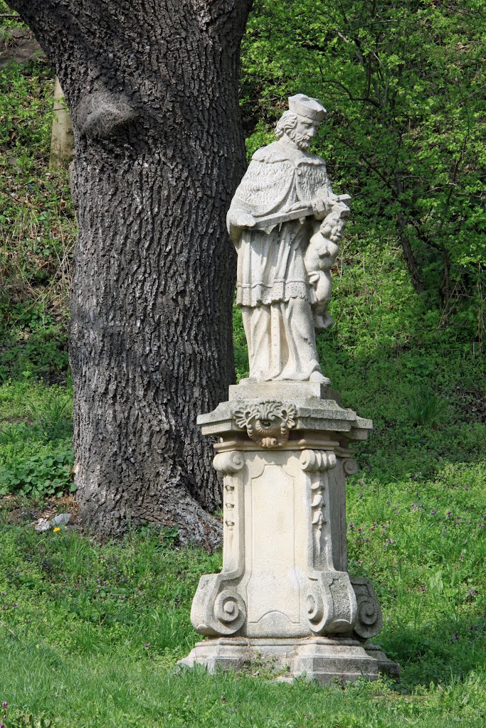 Devín - Sv. Ján Nepomucký / St. John of Nepomuk near Northern castle gate by Jan Madaras