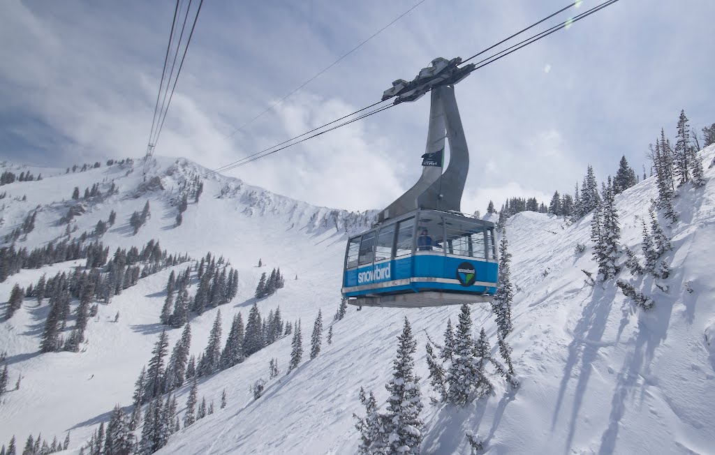 Tram at Snow bird in April by nrescot