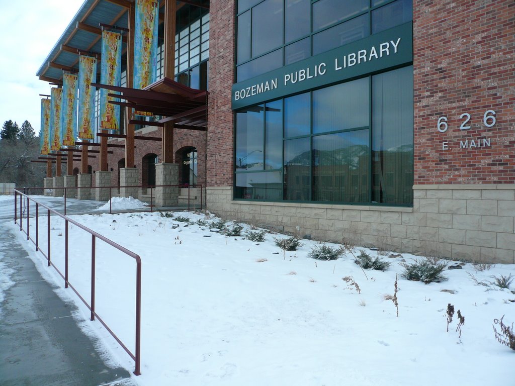 The front facade of the Bozeman Public Library by shane_wallace