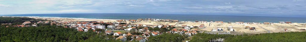 Vue panoramique du haut du phare de Contis by papytane