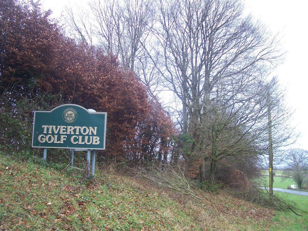 Tiverton - Tiverton Golf Club Sign by A Photographer